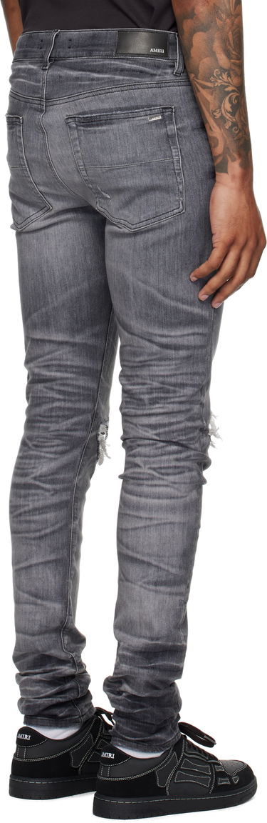 Дънки AMIRI AMIRI MX1 Jeans with Suede Patches Сиво | AMDNSY1158, 2