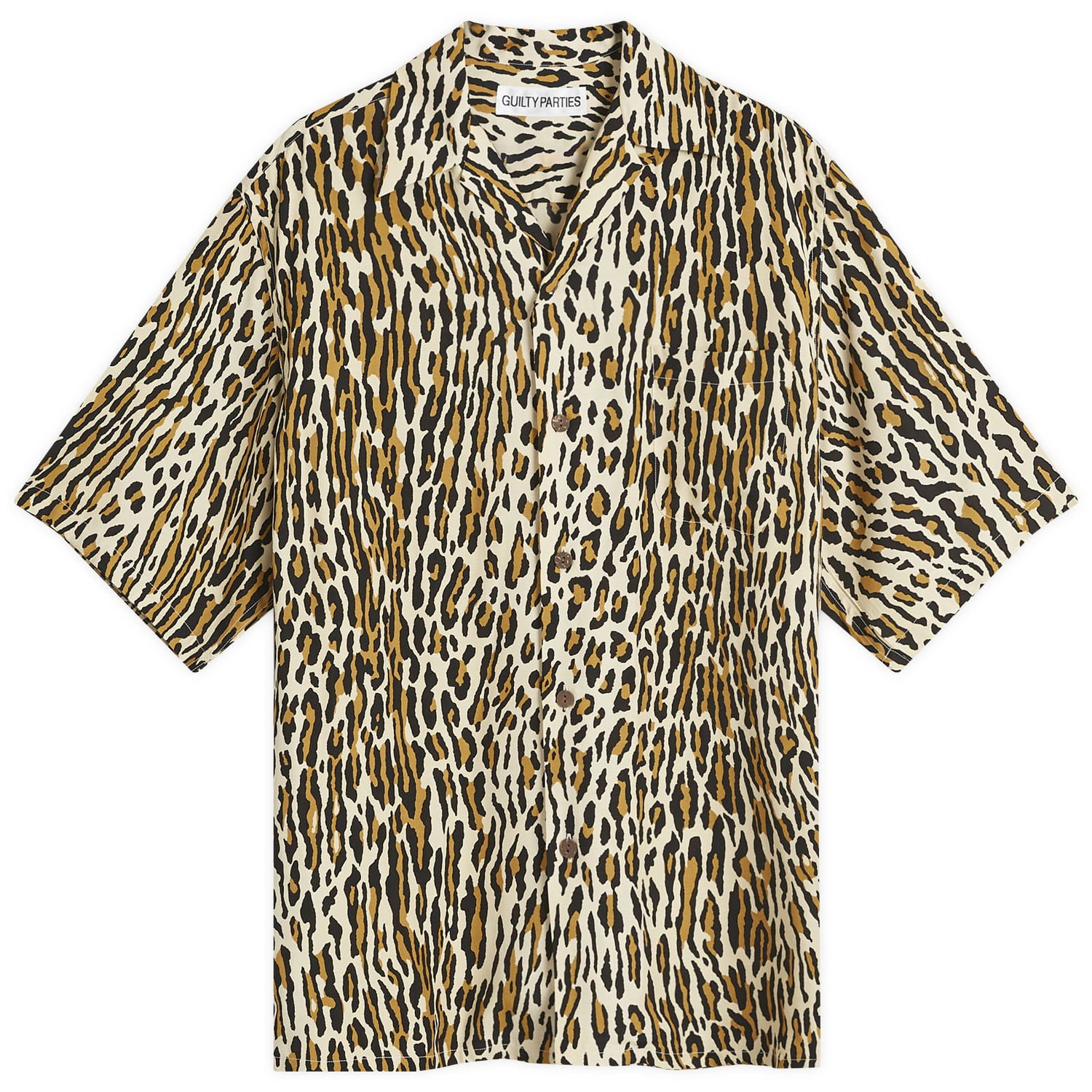 Риза WACKO MARIA Hawaiian Short Sleeve Shirt Бежово | 24FWE-WMS-HI01-BEI, 0