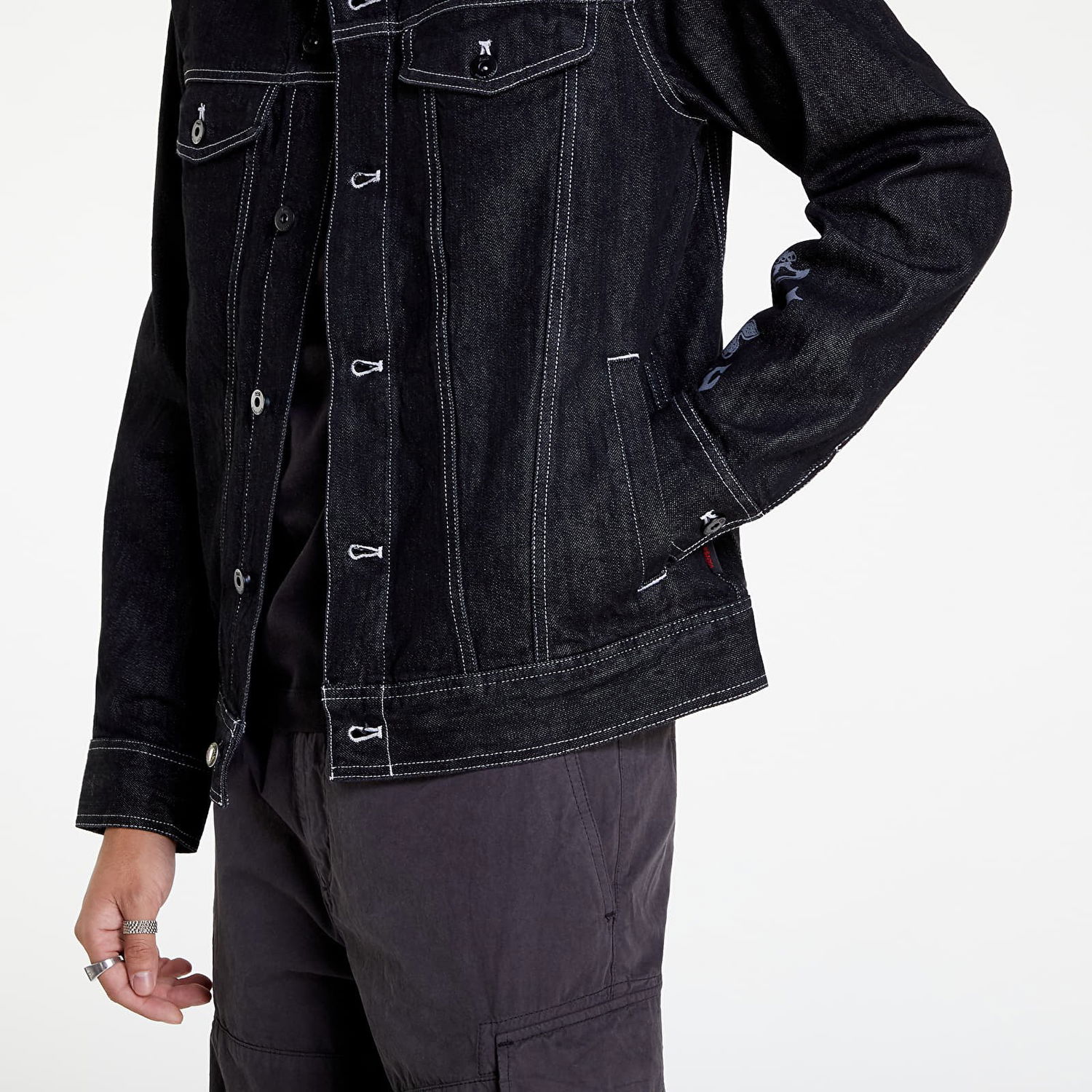 Яке Vans Stranger Things x Hellfire Club Jean Jacket Черно | VN0007RVBLK1, 1