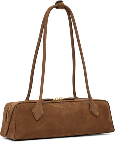 Чанта през рамо Alaïa 'Le Teckel' Medium Suede Bag Кафяво | AA1S06033CA214, 4