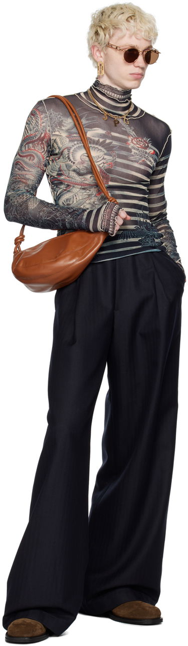 Риза Jean Paul Gaultier Gaultier Tattoo Print Turtleneck Бежово | 23/15-U-TO121-T537-595031, 4