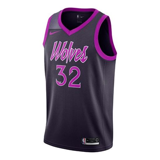 Фланелка Nike Minnesota Timberwolves Karl Anthony Towns City Edition Swingman Jersey Лилаво | AJ4626-526