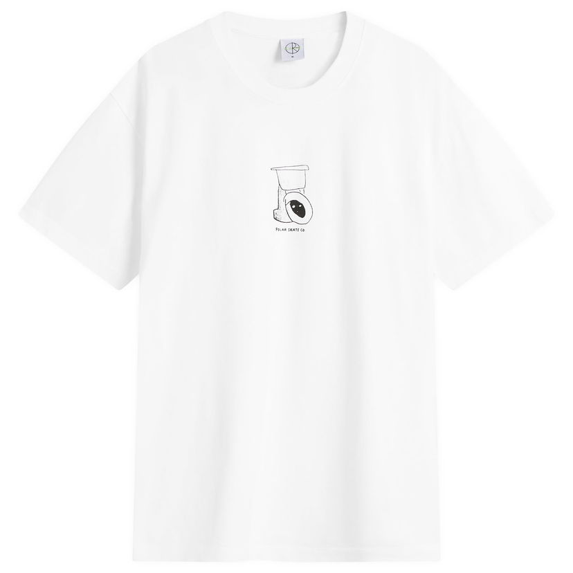 Тениска Polar Skate Co. Toilet Graphic T-Shirt Бяло | PSC-W25-26-WHT
