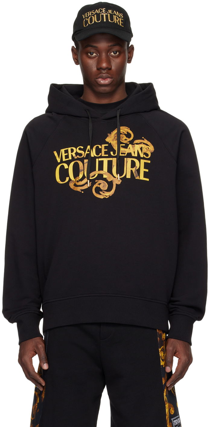 Суитчър Versace Couture Black Baroque Hoodie Черно | E76GAIG00_ECF01G