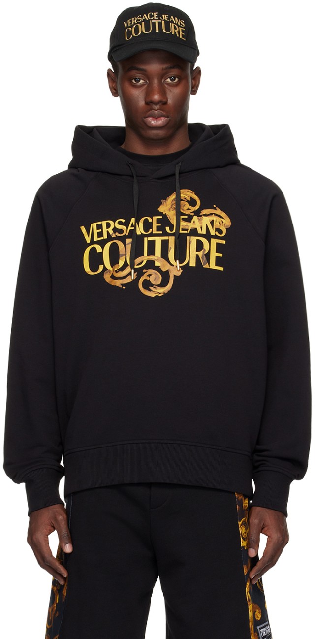 Couture Black Baroque Hoodie