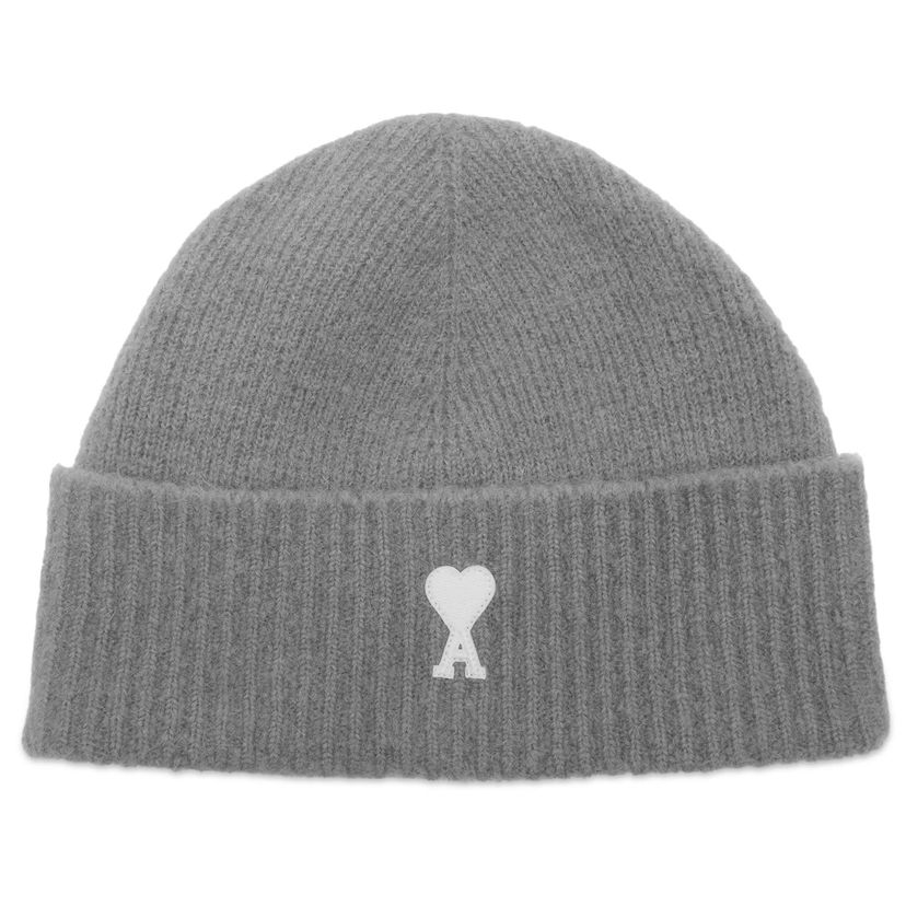Шапка AMI AMI Paris Alpaca Knit Beanie Сиво | H25UBO005-KN0135-058H25