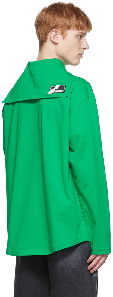 Поло тениска We11done We11done Cotton Henley Зелено | WD-TT1-22-554-U-GR, 2
