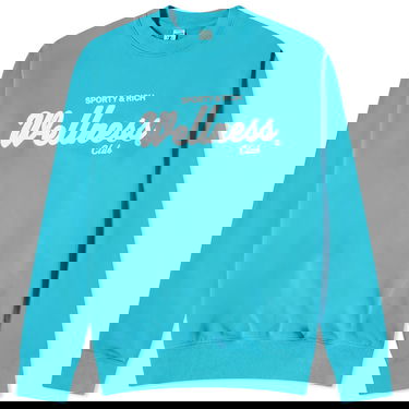Пуловер Sporty & Rich Draft Crew Sweat Тюркоазено | CRAW2333DO, 0