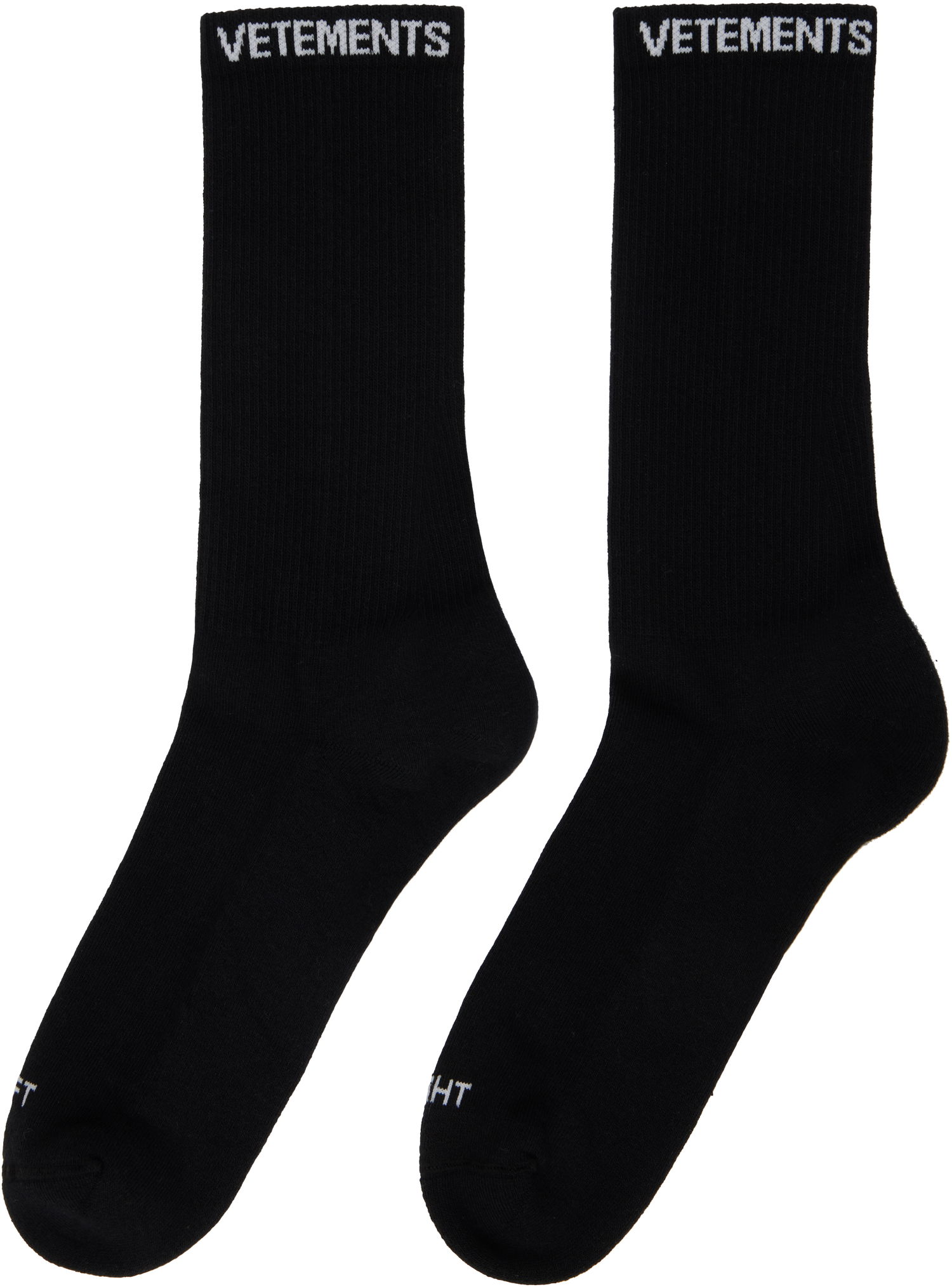 Чорапи VETEMENTS VETEMENTS Logo Socks Черно | UA66SO100B, 1