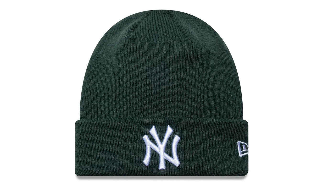 Шапка New Era Knit Medium MLB League Essential Beanie NEYYAN One size Зелено | 60691393, 0