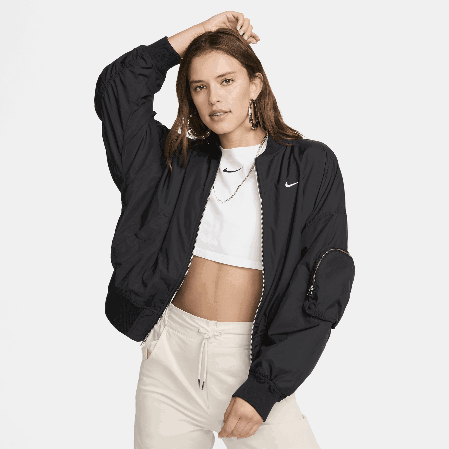 Яке бомбър Nike Sportswear Essential Черно | FN2839-010, 0