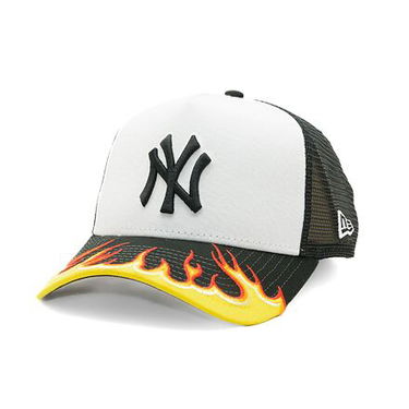 Шапка с козирка New Era Trucker Flame Baseball Cap Бяло | 60565478, 0