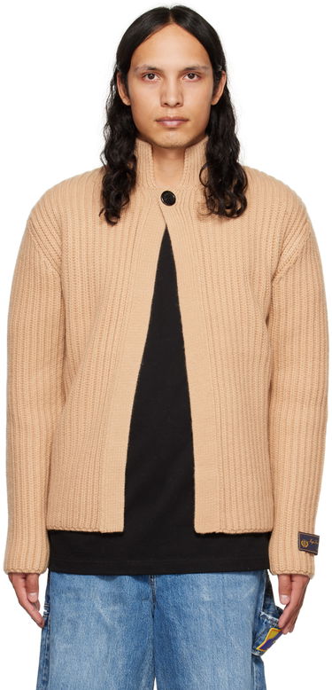 Пуловер We11done We11done Stand Collar Knit Cardigan Бежово | WD-KC3-22-612-U-BG, 0