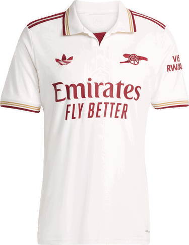 Фланелка adidas Originals FC Arsenal London 3rd Jersey 2025/26 by adidas Originals Бяло | ji9556, 0