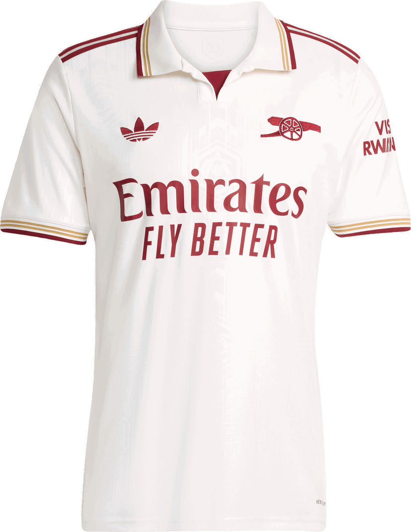 Фланелка adidas Originals FC Arsenal London 3rd Jersey 2025/26 by adidas Originals Бяло | ji9556