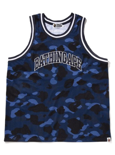 Потник BAPE Color Camo Basketball Tank Top Тъмно синьо | Please note: BAPE runs approximately one size small compared to traditional US sizing. We recommend moving up at least one whole size when purchasing a BAPE piece of clothing.