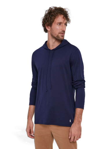 Суитчър Polo by Ralph Lauren Sweatshirt Hoodie Тъмно синьо | 714844760001