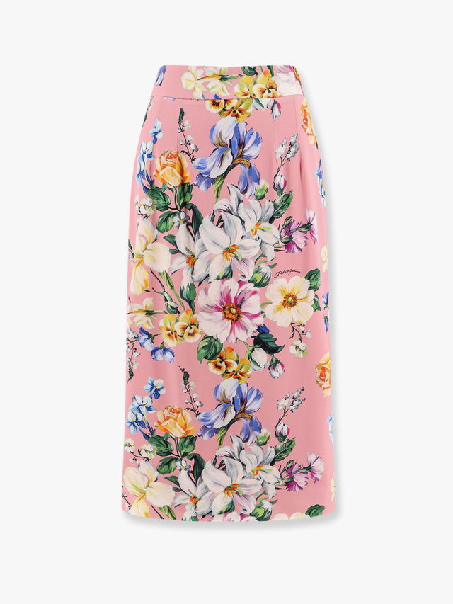 Dolce & Gabbana Floral Print Midi Skirt