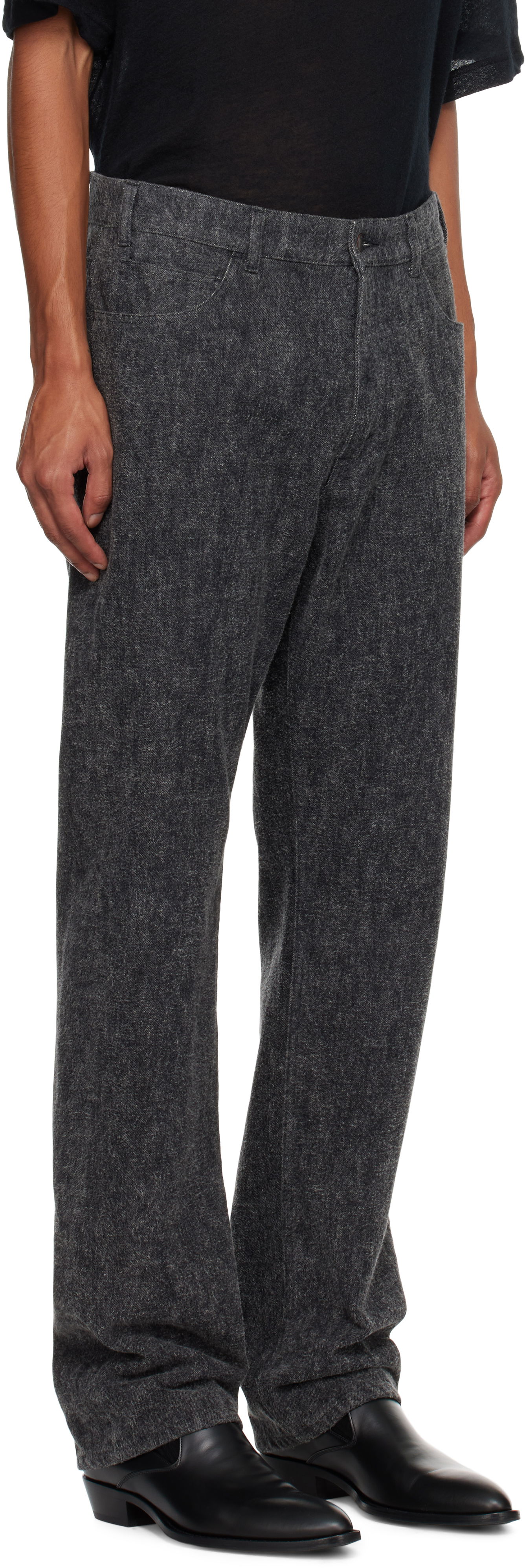 Дънки The Row Black Denim Jeans Черно | 619-W3445, 1