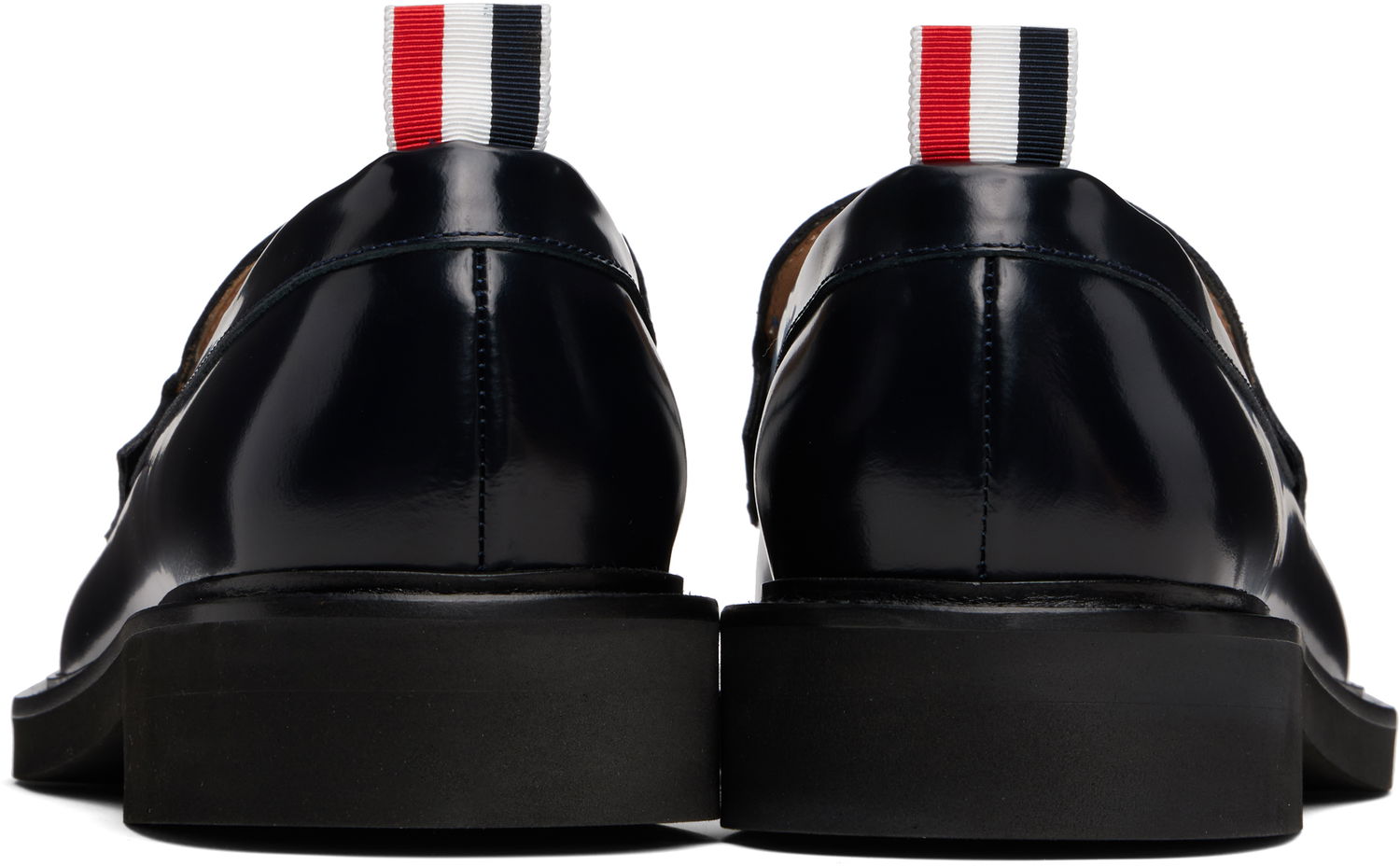 Грижа за обувките Thom Browne Thom Browne Leather Tassel Loafers Тъмно синьо | MFL069C-L0043, 1
