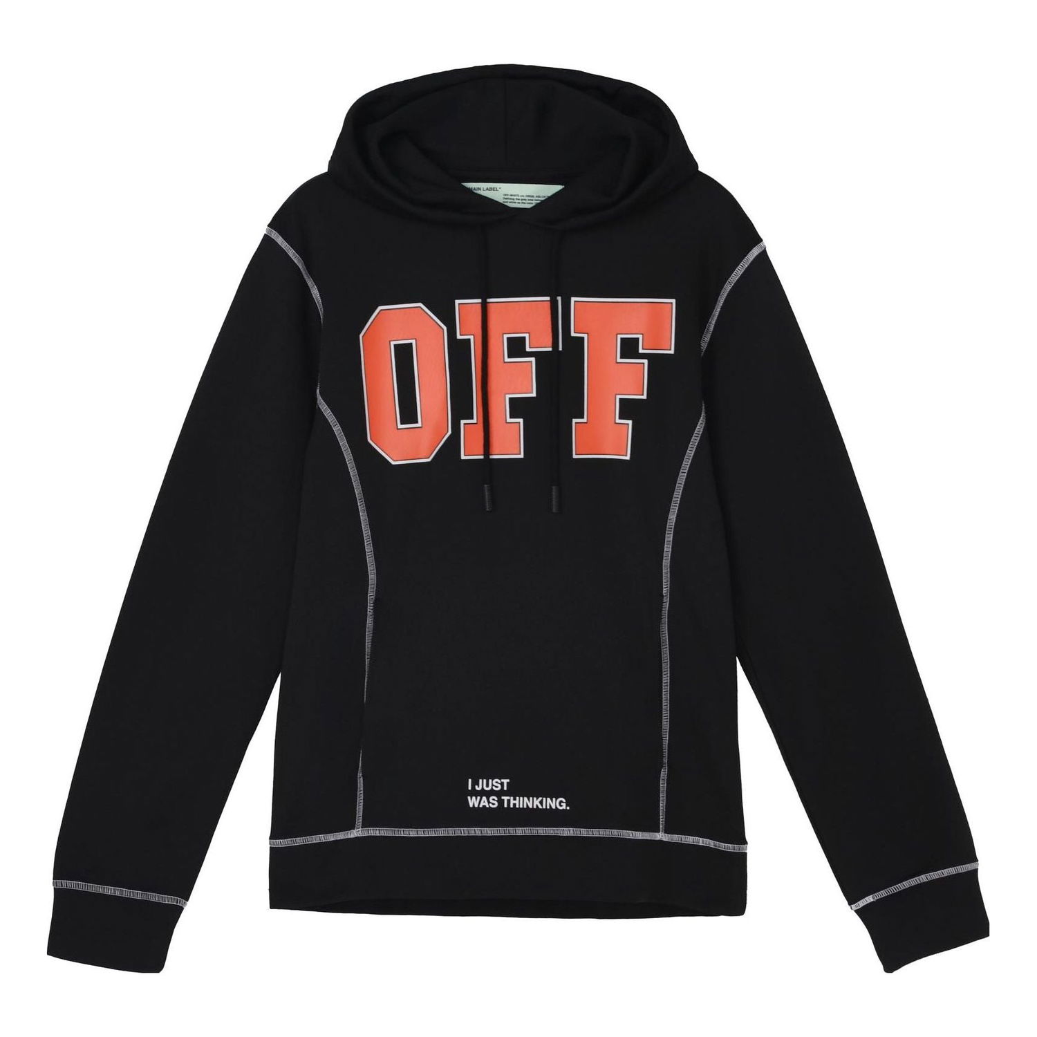 Суитчър Off-White Applique Hooded Sweatshirt Черно | OMBB021F172460441019, 0