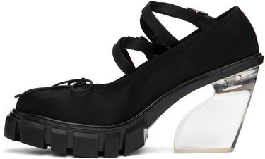 Бижута Simone Rocha Simone Rocha Criss-Cross Ballerina Heels Черно | TH1 0755, 2