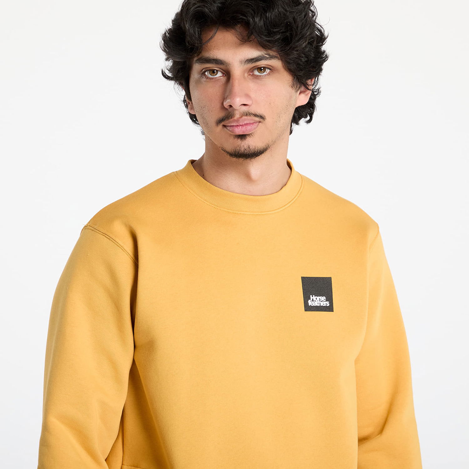 Пуловер Horsefeathers Horsefeathers Dunk Sweatshirt Жълто | SM1225S, 1
