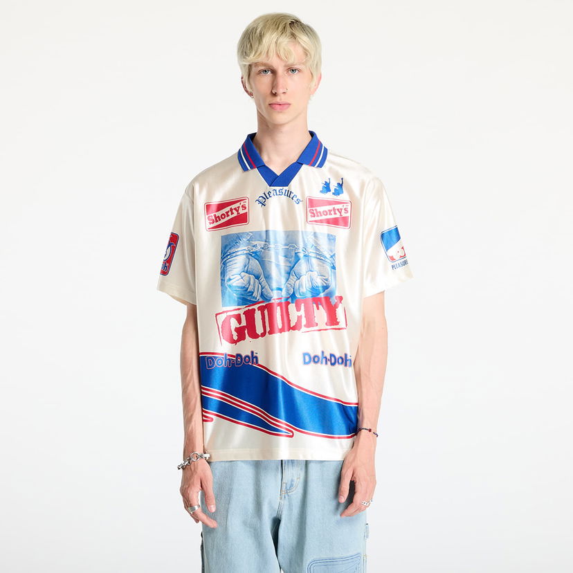 Фланелка Pleasures Guilty Soccer Jersey Off White Многоцветен | P24F005 WHITE