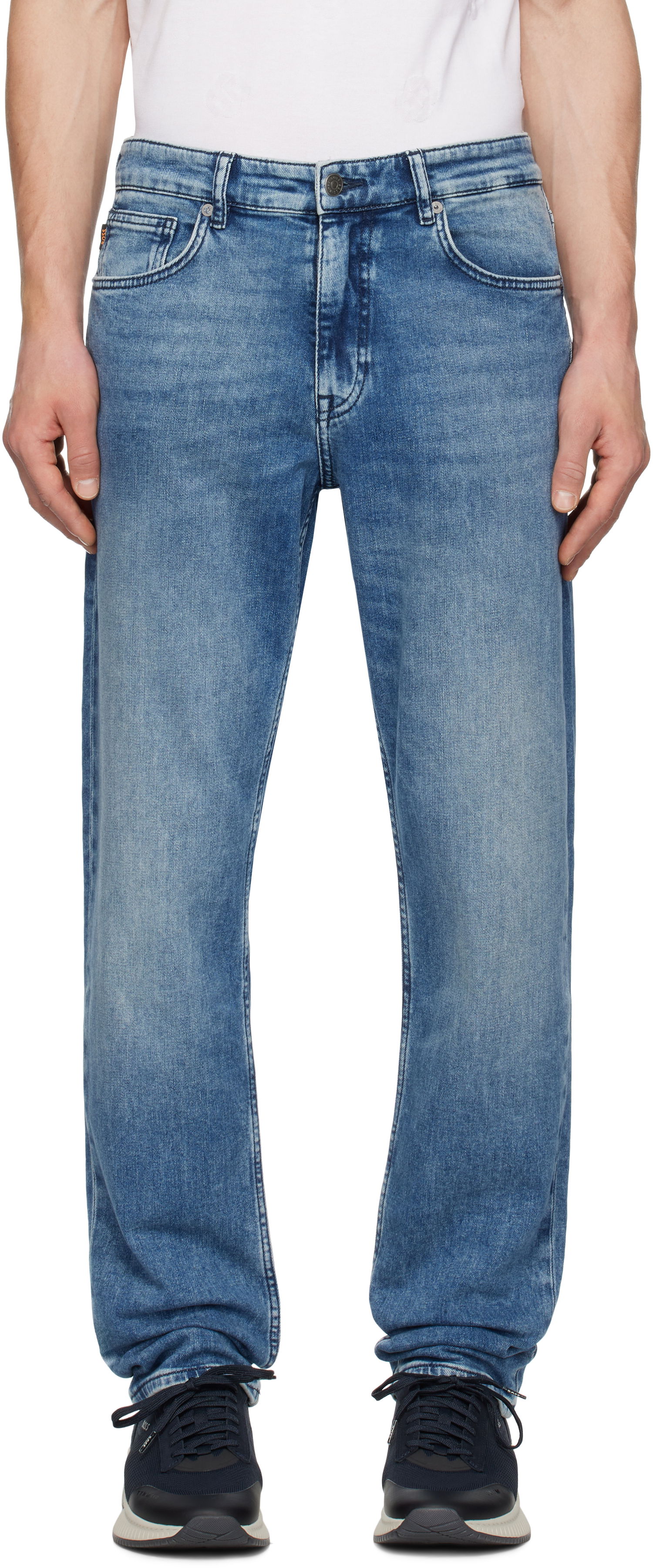 Дънки BOSS Faded Jeans Синьо | 50532538, 0