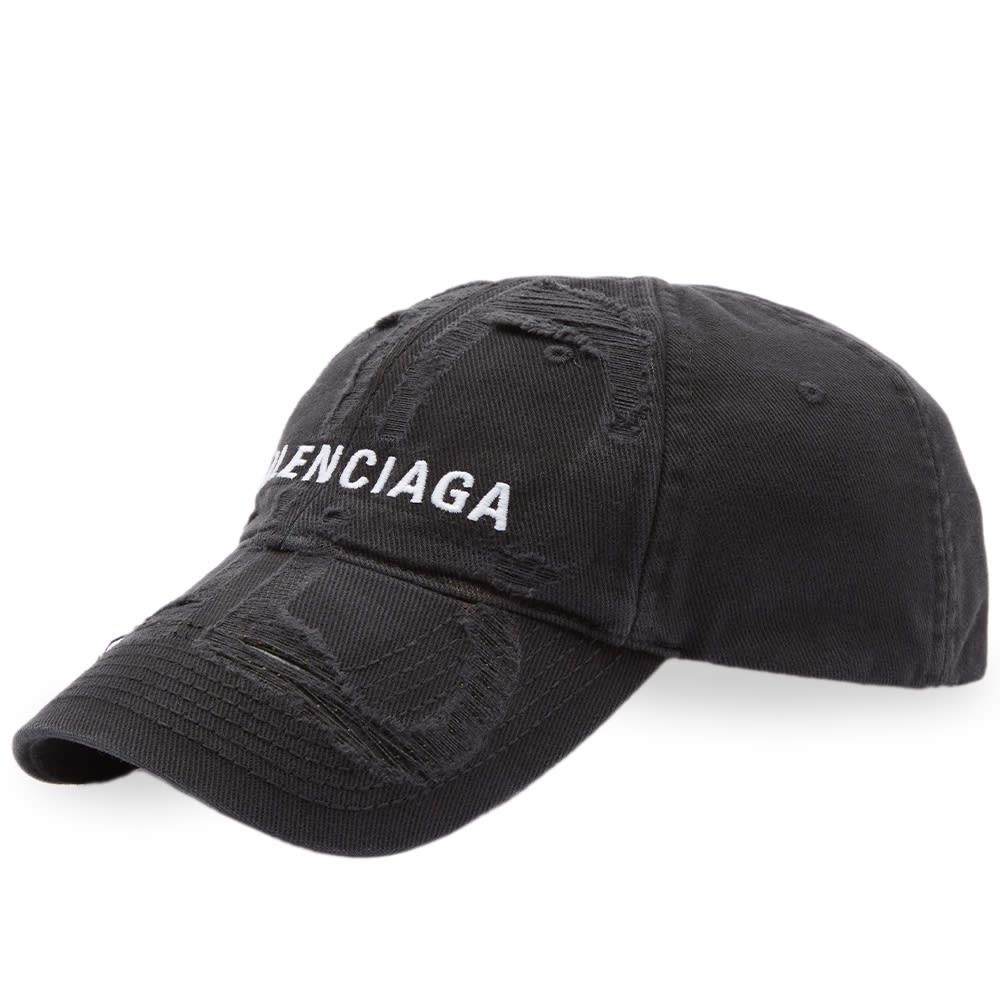 Шапка с козирка Balenciaga Distressed Logo Cap Черно | 719282-410B2-1077, 0