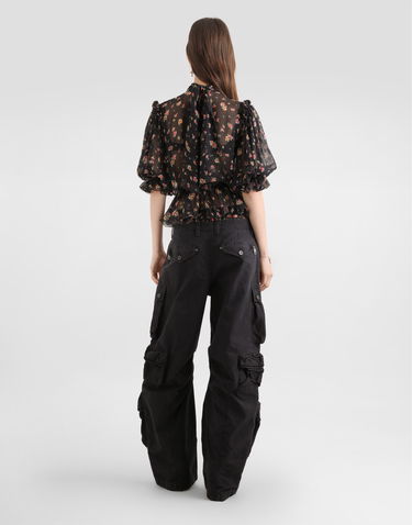 Риза Dolce & Gabbana Dolce & Gabbana Small Floral-print Chiffon Top 46 Многоцветен | F7BG5TIS10VHN5XT, 2