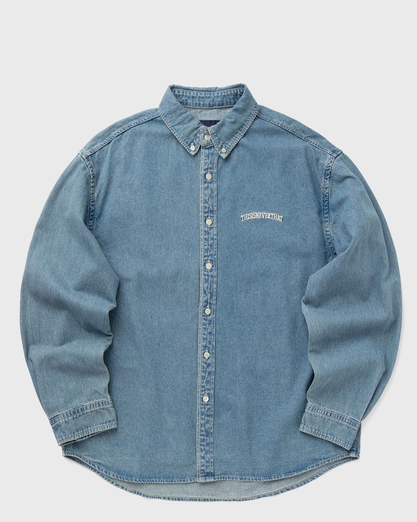 Риза thisisneverthat Washed Denim Shirt Синьо | TN243DSHTL01BLW