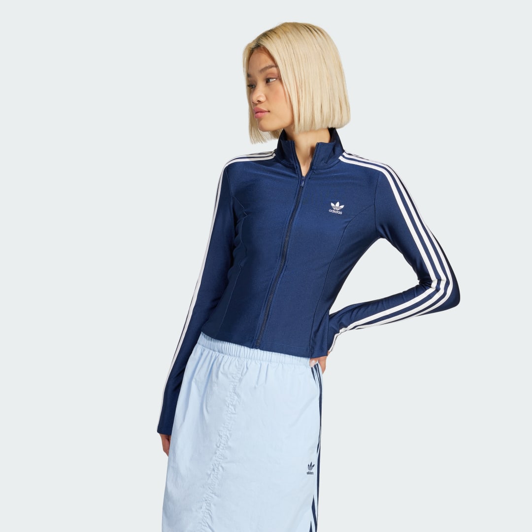 Ветровка adidas Performance 3-Stripes Slim Jacket Синьо | JD5023, 0