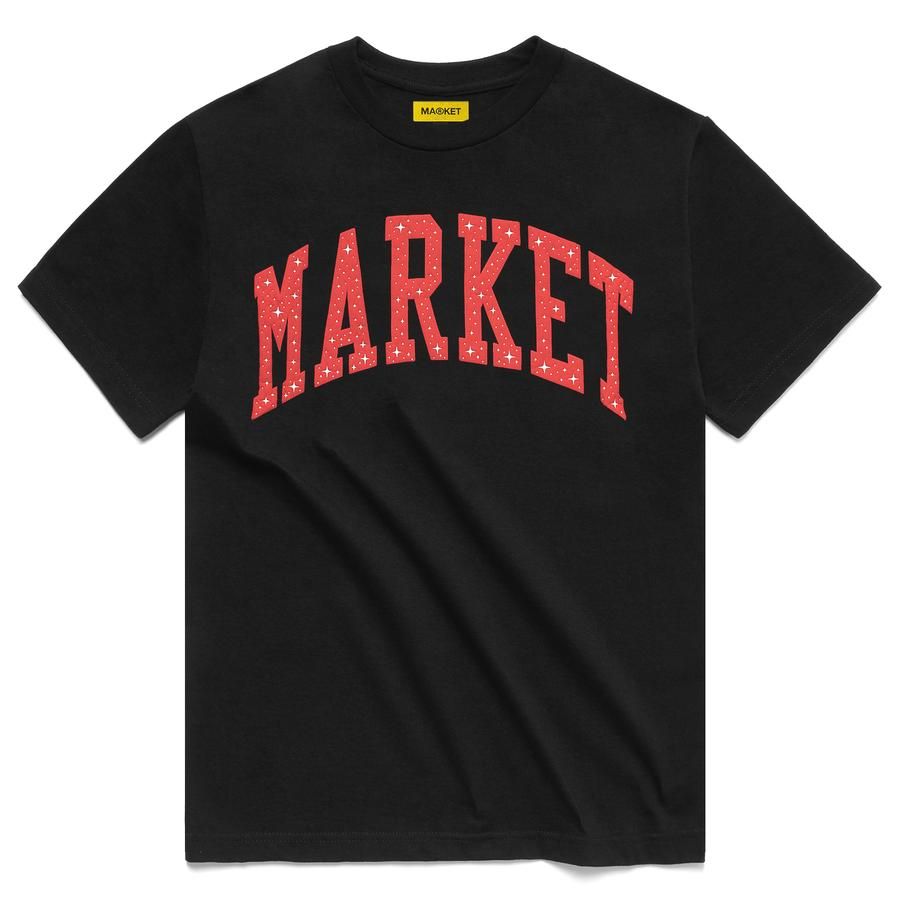 Тениска MARKET Arc Puff T-Shirt Черно | 399000613/0001, 0