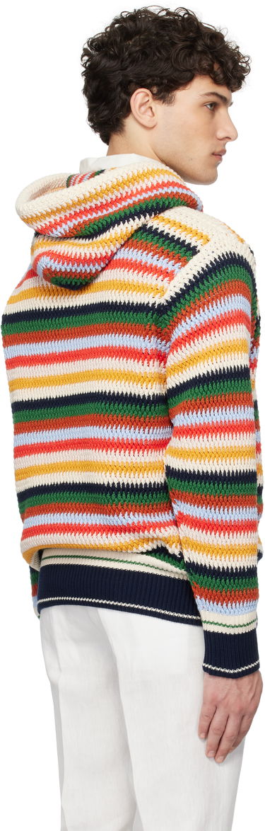 Пуловер Orlebar Brown Kirk Striped Knit Hoodie Многоцветен | 280040, 2