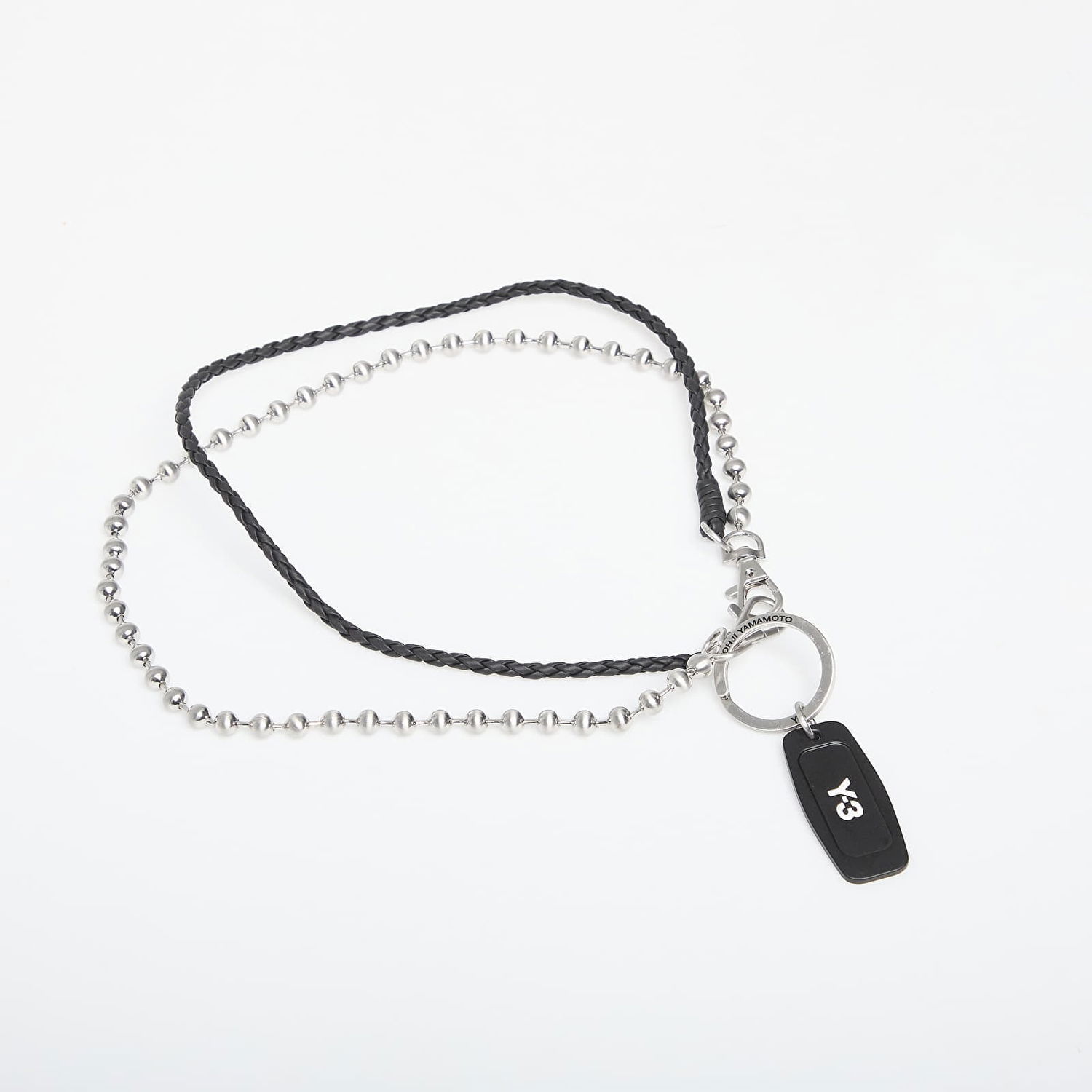 Ключодържатели Y-3 Yohji Yamamoto Braided and Ball Chain Keychain Металик | KF6454, 0