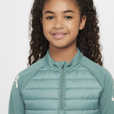Суитчър Nike Liverpool FC Academy Winter Warrior Therma-FIT Training 1/4 Zip Top Зелено | HF5308-362, 2