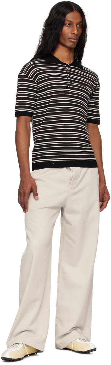 Поло тениска Andersson Bell Andersson Bell Striped Sweater Polo Черно | atb1286m, 3