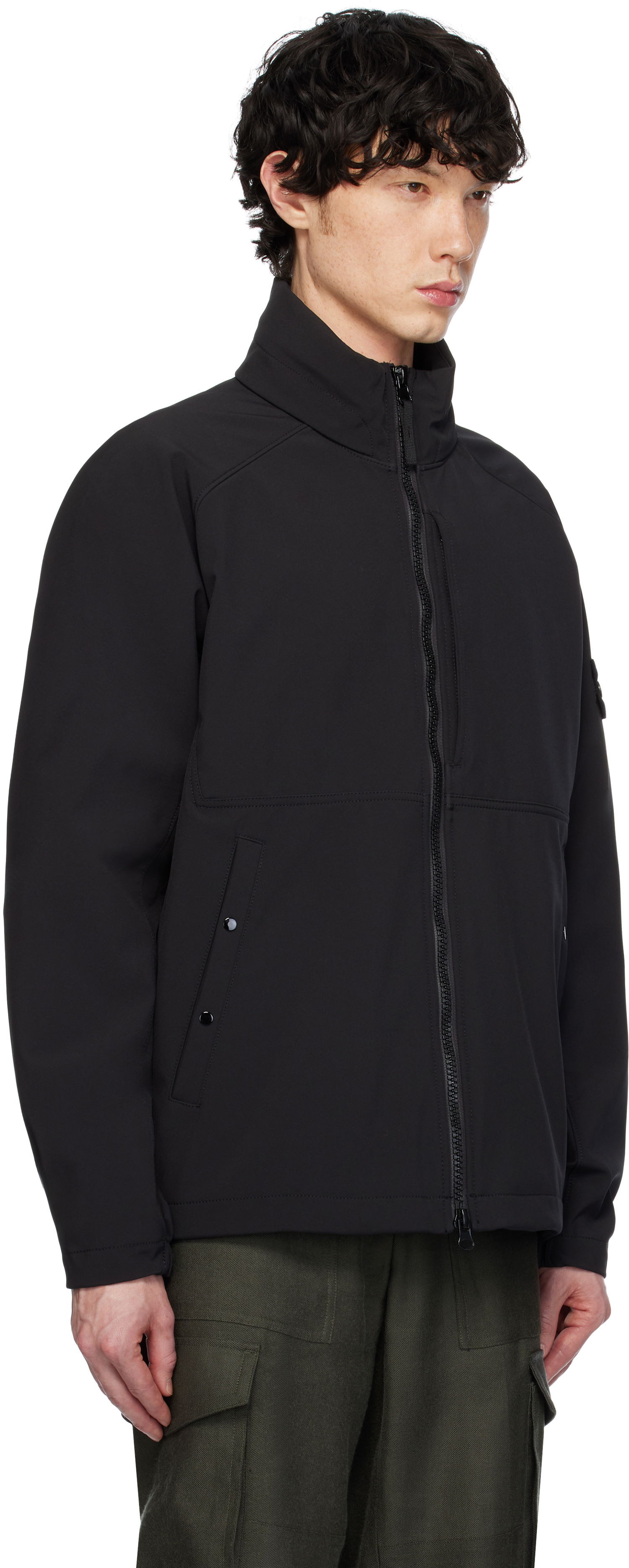 Ветровка Stone Island Stone Island Light Soft Shell Jacket Черно | K1S15 4100010 S0A22, 1