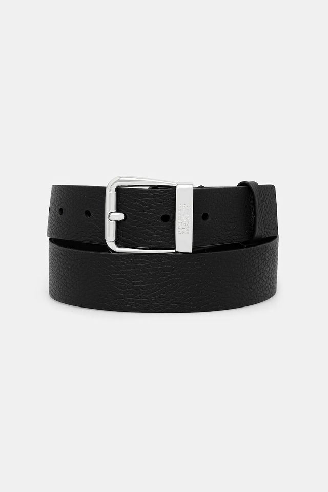 MM6 Maison Margiela Pebbled Leather Pin Buckle Belt
