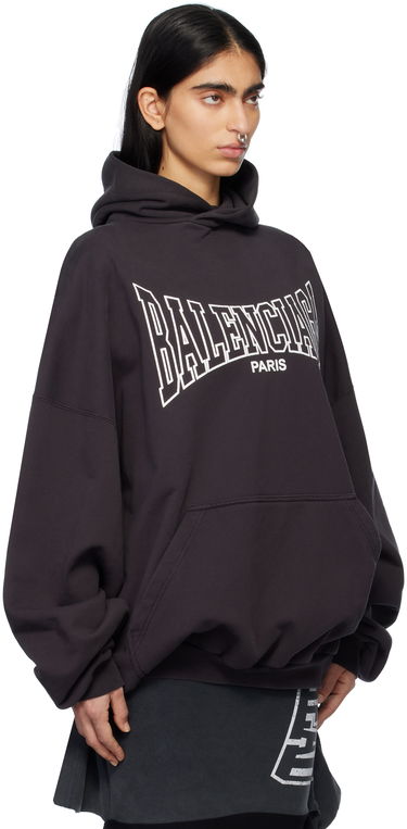 Суитчър Balenciaga Boxing Large Fit Hoodie Черно | 803265 TRVH6, 1
