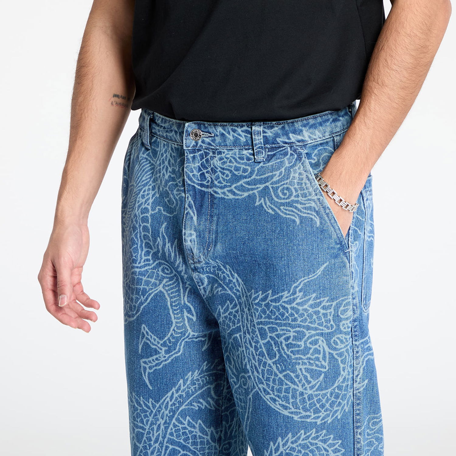 Дънки RIPNDIP RIPNDIP Haku Denim Pants Синьо | RNDHOL24125, 1