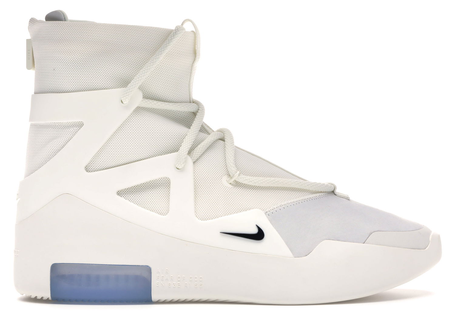 Кецове и обувки Nike Air Fear Of God 1 "Sail Black" Бяло | AR4237-100, 0