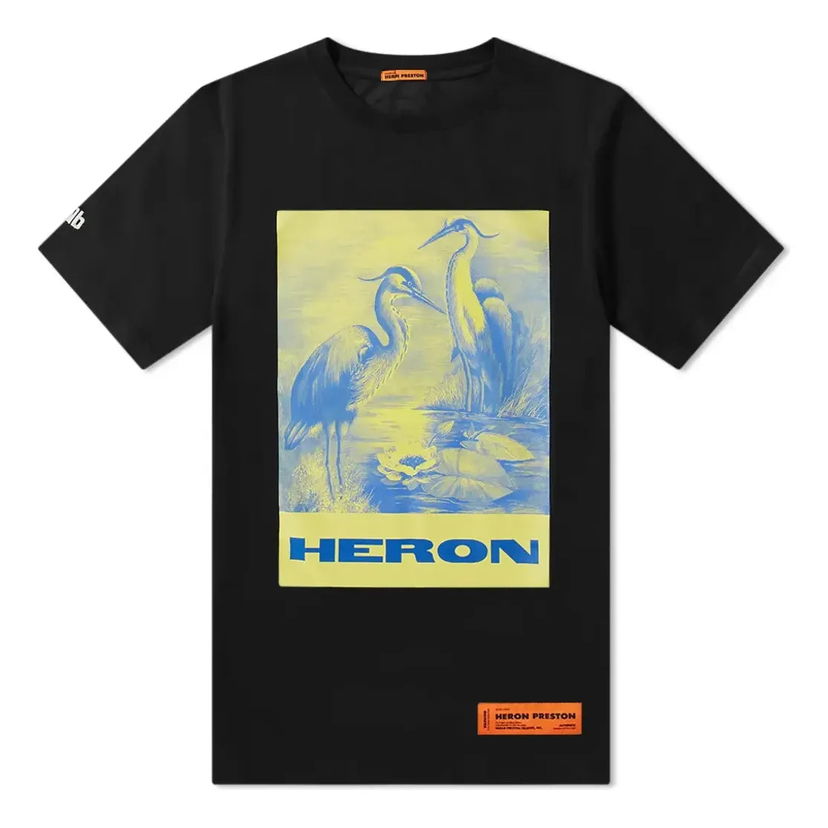 Тениска HERON PRESTON Heron Preston Heron Painting Graphic T-Shirt Черно | HMAA004F197600080488