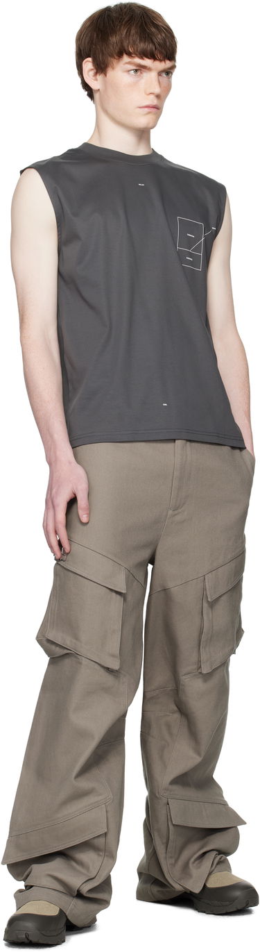 Потник HELIOT EMIL HELIOT EMIL Retina Tank Top Сиво | PREAW25_M_09_145_DGY05, 3