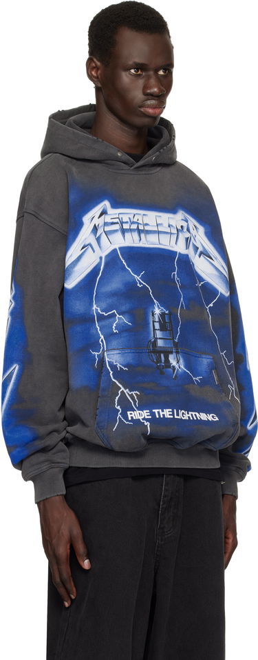 Суитчър Represent Clo Represent 'Metallica Ride The Lightning' Hoodie Сиво | MLM4372, 1