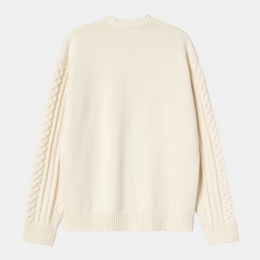 Пуловер Carhartt WIP Carhartt WIP Shawn Cable Knit Sweater Бяло | I035418_7, 3