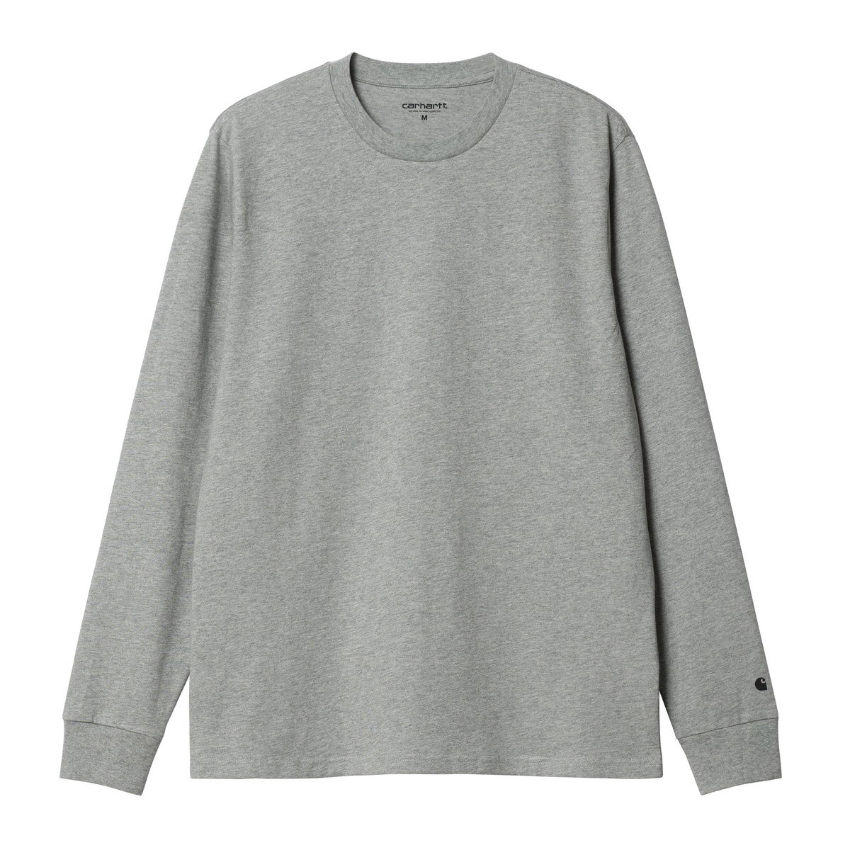 Суитчър Carhartt WIP L/S Base T-Shirt "Grey Heather / Black" Сиво | I026265_00K_XX, 1