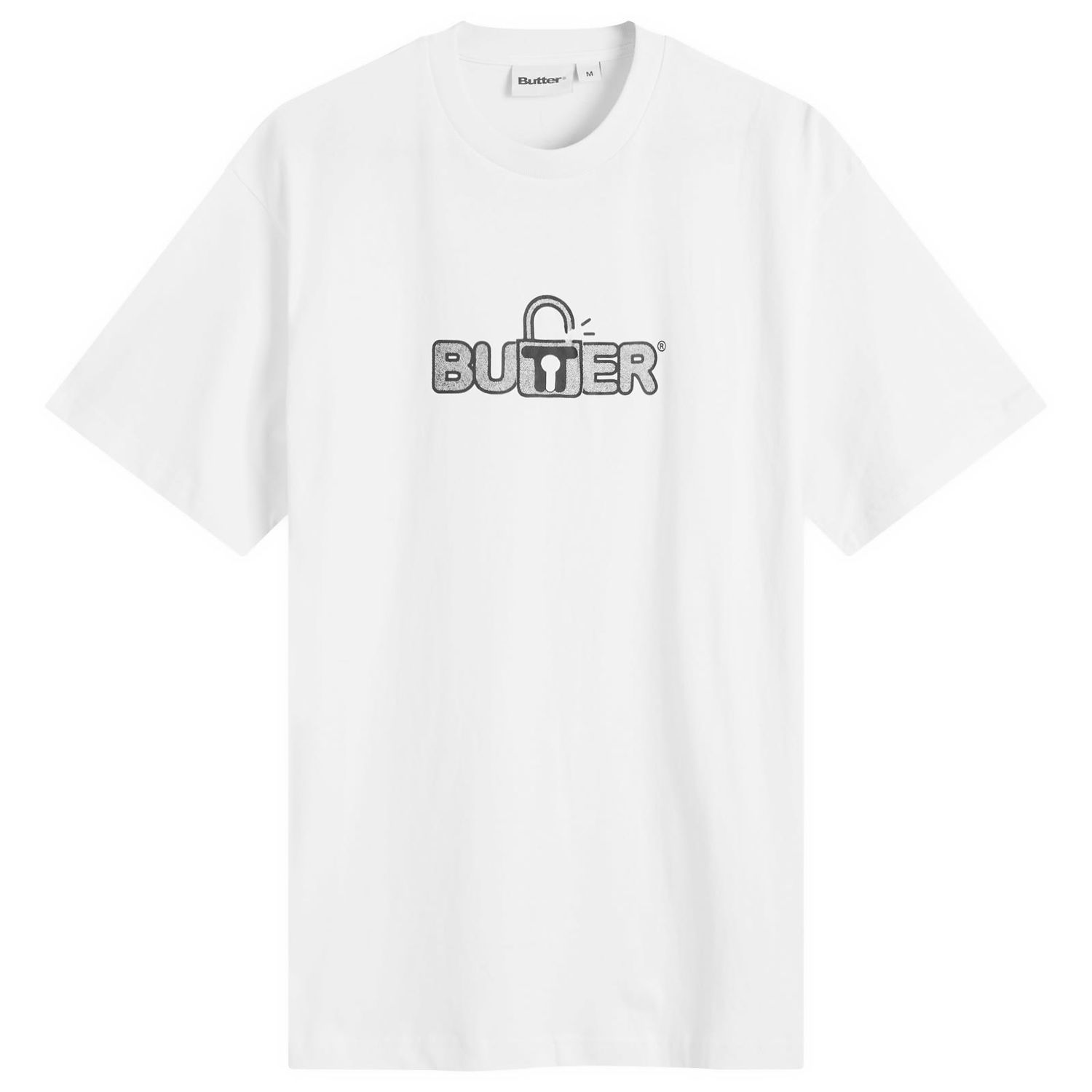 Тениска Butter Goods Goods Lock T-Shirt Бяло | BG243105-WHT, 0