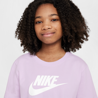 Съкратен топ Nike Nike Sportswear Cropped T-Shirt Лилаво | FZ5548-537, 4